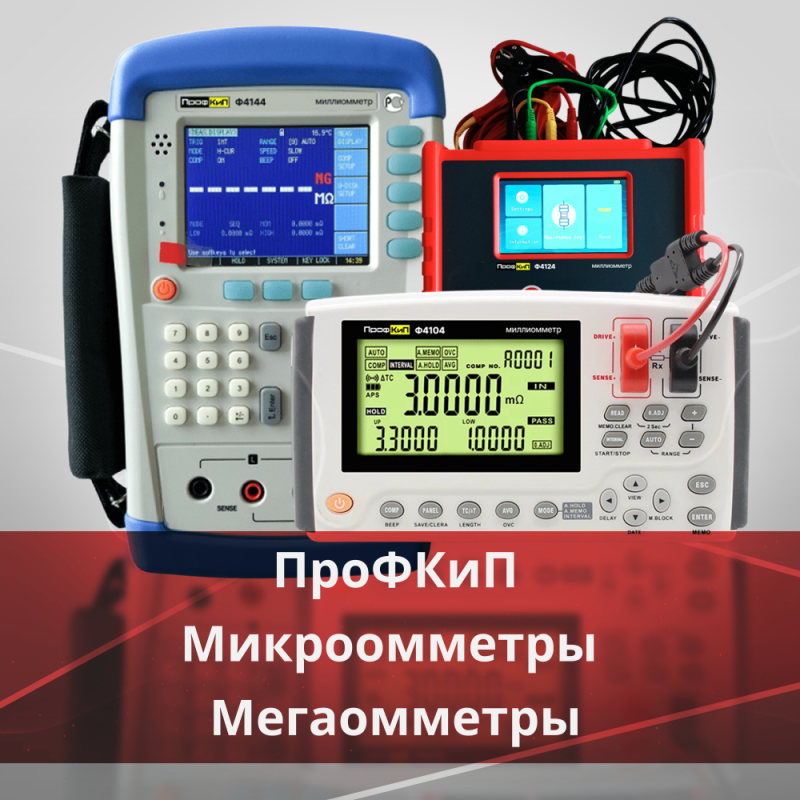 Новинки измерительного оборудования от бренда ПрофКиП: миллиомметры и мегаомметры 2025 года