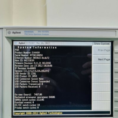 Анализатор сигналов серии PSA Keysight E4448A, от 3 Гц до 50 ГГц (демонстрационный)